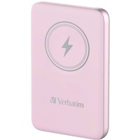 Verbatim Charge 'n' Go Polimeri di litio (LiPo) 10000 mAh Carica wireless Rosa, Powerbank rosa, 10000 mAh, Polimeri di litio (LiPo), Quick Charge 3.0, Carica wireless, Rosa