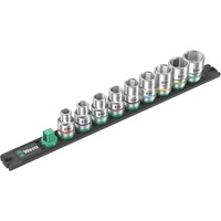 Wera Barra magnetica per bussole C Imperial 1 Set di bussole per chiavi a cricchetto 1/2", pollici, chiave combinata   Nero/Verde