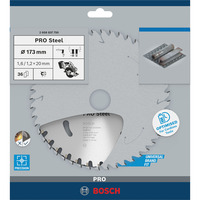 Bosch 2 608 837 750 lama circolare 17,3 cm 1 pz, Lama per sega Metallo, 17,3 cm, 3,6 cm, 1,2 mm, 4100 Giri/min, 1,6 mm
