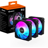 GIGABYTE AORUS EZ CHAIN FAN 120 (3-Pack) Scheda madre Ventilatore 12 cm Nero 3 pz, Ventola Nero, Ventilatore, 12 cm, Nero