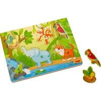 HABA Puzzle sonoro da afferrare Nella giungla 6 pz, Animali, 2 anno/i