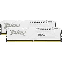 Kingston FURY FURY Beast 64 GB 5600 MT/s DDR5 CL36 DIMM (Kit da 2) White EXPO, Memoria bianco, 64 GB, 2 x 32 GB, DDR5, 288-pin DIMM