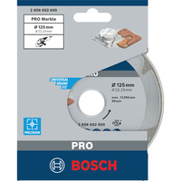 Bosch 2 608 602 690 accessorio per smerigliatrice, 125mm, Lama Vetro acrilico, Calcareo, 12,5 cm, 2,22 cm, 2,2 mm, 1 pz