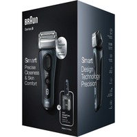 Series 8 8453cc Rasoio Elettrico Barba, Testina Con Rifinitore Di Precisione 3+1, Tecnologia Sonica E Adattamento Della Testina Di 40°, Stazione SmartCare 4 In 1, Wet&Dry