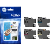 Brother LC-421VAL PagePack 4 pz Originale Resa standard Nero, Ciano, Magenta, Giallo, Inchiostro Resa standard, 200 pagine, 200 pagine, 4 pz, Confezione multipla