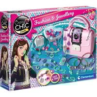 Clementoni Crazychic Fashion & Jewellery, Bricolage Kit di design di moda per bambini, 7 anno/i, Multicolore