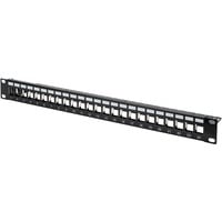 Digitus Pannello patch modulare, 24 porte Nero, 24 porte, Nero, Montaggio a rack, 1U, 483 mm, 1,5 mm, 560 mm