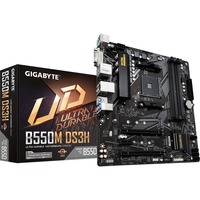 GIGABYTE B550M DS3H AMD B550 Socket AM4 micro ATX Nero/grigio, AMD, Socket AM4, 3rd Generation AMD Ryzen™ 3, 3rd Generation AMD Ryzen 5, 3rd Generation AMD Ryzen™ 7, 3rd..., DDR4-SDRAM, 128 GB, DIMM