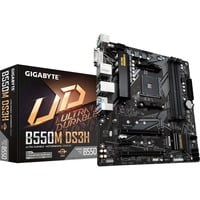 GIGABYTE B550M DS3H AMD B550 Socket AM4 micro ATX, Scheda madre Nero/grigio, AMD, Socket AM4, 3rd Generation AMD Ryzen™ 3, 3rd Generation AMD Ryzen 5, 3rd Generation AMD Ryzen™ 7, 3rd..., DDR4-SDRAM, 128 GB, DIMM