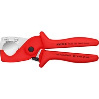 KNIPEX 90 20 185 pinza Pinze da taglio per filo metallico, Tagliatubi rosso, Pinze da taglio per filo metallico, 2,5 cm, Acciaio, Plastica, Rosso, 18,5 cm