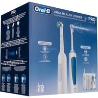 Procter & Gamble Idropulsore Health Center, Cura orale bianco, Adulto, Spazzolino rotante-oscillante, Blu, Bianco, 2 min, 30 sec, Bianco, Rotondo