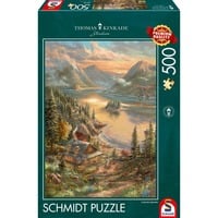 Schmidt Spiele Thomas Kinkade Studios: Splendore sulla riva del lago, Puzzle 