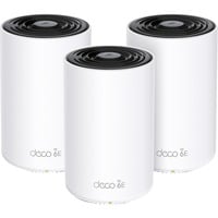 TP-Link Deco XE75 Tri-band (2,4 GHz/5 GHz/6 GHz) Wi-Fi 6E (802.11ax) Bianco 3 Interno, Router di rete bianco, Bianco, Interno, 670 m², Tri-band (2,4 GHz/5 GHz/6 GHz), Wi-Fi 6E (802.11ax), 802.11a, 802.11b, 802.11g, Wi-Fi 4 (802.11n), Wi-Fi 5 (802.11ac), Wi-Fi 6 (802.11ax), Wi-Fi 6E...