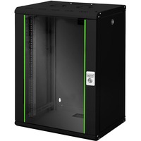 Digitus Alloggiamento a parete serie Unique - 600x450 mm (LxP), IT armadio Nero, Da parete, 16U, 100 kg, 30 kg, Nero