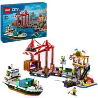 LEGO City Porto e nave merci, Giochi di costruzione Set da costruzione, 8 anno/i, Plastica, 1226 pz, 2,29 kg