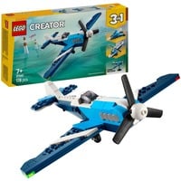 LEGO Creator 3 in 1 31160 Velivolo: Aereo da Competizione, Aeroplano Giocattolo Trasformabile in Elicottero e Jet, Bambini 7+, Giochi di costruzione Aeroplano Giocattolo Trasformabile in Elicottero e Jet, Bambini 7+, Set da costruzione, 7 anno/i, Plastica, 178 pz, 322 g