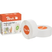 Peach PE101 Bianco, Etichetta Bianco, Termica diretta, Bisfenolo A (BPA), 1,4 cm, 4 cm, 180 pz