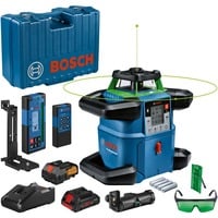 Bosch GRL 650 CHVG 70 m 500-540 nm (< 10mW), Laser rotante blu, 70 m, 1,5 mm/m, 8,5°, 650 m, 600 Giri/min, 360°