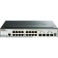 D-Link DGS-1510-20/E switch di rete Gestito L2/L3 Gigabit Ethernet (10/100/1000) 1U Grigio, Interruttore Gestito, L2/L3, Gigabit Ethernet (10/100/1000), Full duplex, Montaggio rack, 1U