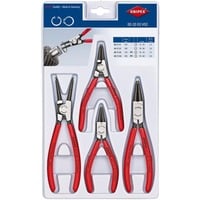 KNIPEX Set di pinze per anelli di sicurezza 00 20 03 V02, Set pinze rosso