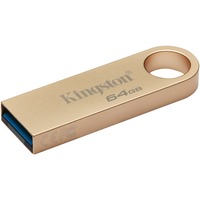 Kingston DataTraveler 64GB 220MB/s Drive USB 3.2 Gen 1 in Metallo SE9 G3, Chiavetta USB oro, 64 GB, USB tipo A, 3.2 Gen 1 (3.1 Gen 1), 220 MB/s, Senza coperchio, Oro