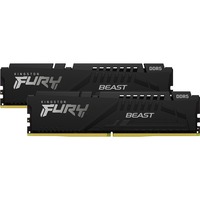 Kingston FURY FURY Beast memoria 64 GB 2 x 32 GB DDR5 5600 MHz Nero, 64 GB, 2 x 32 GB, DDR5, 5600 MHz, 288-pin DIMM