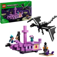 LEGO Minecraft L’Enderdrago e la Nave dell’End, Giochi di costruzione Set da costruzione, 8 anno/i, Plastica, 657 pz, 1,05 kg