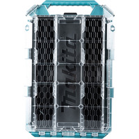 Makita Organizer piatto M, Cassetta portautensili blu/trasparente
