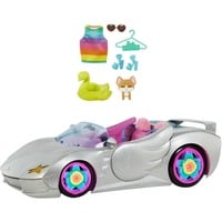 Image of Extra Cabrio - Bambola con Auto Argentata e Cagnolino - 1 Top e 2 Paia di Scarpe - Piscina per Cuccioli - Giocattolo per Bambini 3 + Anni