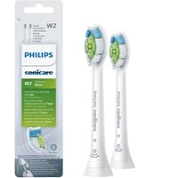 Philips Sonicare W2 Optimal White W2 Optimal White HX6062/10 2x Testine bianche per spazzolino sonico, Testina bianco, 2 pz, Bianco, 3 mese(i), Medio, Serie 2 per la difesa contro la placca Serie 2 per la difesa contro la placca Serie 3 per la..., 2 Series plaque defence; 3 Series gum health; DiamondClean; DiamondClean Smart; EasyClean;...