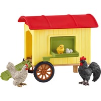 Schleich Farm World Mobile Chicken Coop Fattoria, 3 anno/i, Multicolore
