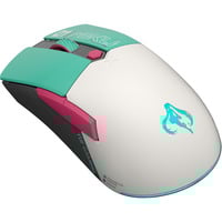 ASUS TUF Gaming Mini Wireless Hatsune Miku Edition mouse Mano destra RF Wireless + Bluetooth + USB Type-A Ottico 1200 DPI, Mouse da gioco turchese/Bianco, Mano destra, Ottico, RF Wireless + Bluetooth + USB Type-A, 1200 DPI, Verde, Grigio, Rosa