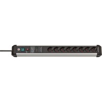 Brennenstuhl Premium-Protect-Line 1391010800, Ciabatta Nero/alluminio