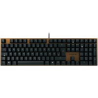 CHERRY KC 200 MX tastiera Universale USB QWERTZ Tedesco Nero, Bronzo Nero/Bronzo, Full-size (100%), Cablato, USB, Interruttore a chiave meccanica, QWERTZ, Nero, Bronzo