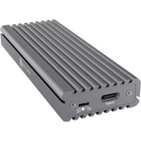 ICY BOX IB-1817M-C31 Box esterno SSD Grigio M.2, Disk enclosure grigio, Box esterno SSD, M.2, PCI Express 3.0, 10 Gbit/s, Collegamento del dispositivo USB, Grigio
