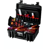KNIPEX Valigetta porta attrezzi "Robust23" Elettro, 25 pezzi, Set di strumenti Nero
