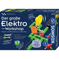 KOSMOS Elektro Giocattoli e kit di scienza per bambini, Casella di esperimento Kit elettronico, Elettricità, 10 anno/i, Multicolore