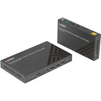 Lindy Extender KVM HDBaseT 3.0 HDMI 4K60 e Tipo C Cat.6A 70m, Estensione HDMI Nero