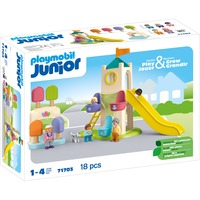 PLAYMOBIL Junior: Torre avventura con stand di gelati, Giochi di costruzione 