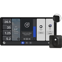 Shelly Wall Display X2 Black + Blu H&T, Pannello di controllo Nero