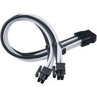 SilverStone Cavo di prolunga di alimentazione SST-PP07E-EPS8BW Nero/Bianco