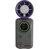 Verbatim Cool 'n' Go Ice Touch Mini, Ventilatore grigio/Viola