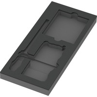 Wera 9850 Inserto in schiuma per Kraftform Kompakt e Tool-Check PLUS Set 1, vuoto, Deposito Nero/grigio
