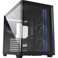 FSP M580PLUS Midi Tower Nero, Chassis Tower Nero, Midi Tower, PC, Nero, ATX, micro ATX, Mini-ITX, Vetro, SPCC, 16 cm