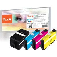 Peach PI300-977 cartuccia d'inchiostro 4 pz Compatibile Resa elevata (XL) Nero, Ciano, Magenta, Giallo Resa elevata (XL), 31 ml, 12 ml, 895 pagine, 4 pz, Confezione multipla