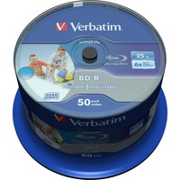 Verbatim 43812 disco vergine Blu-Ray BD-R 25 GB 50 pz, Dischi Blu-ray 25 GB, BD-R, Fuso, 50 pz