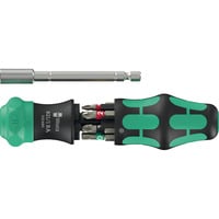 Wera Kraftform Kompakt 28 RA 1, Set di bit Nero/Verde