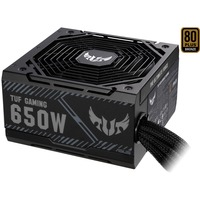 ASUS TUF-GAMING-650B alimentatore per computer 650 W 20+4 pin ATX ATX Nero, Alimentatore PC Nero, 650 W, 100 - 240 V, 25 A, 130 W, 612 W, 130 W
