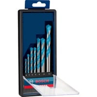 Bosch 2 608 900 647 punta per trapano Punta di centraggio 7 pz, Drill bit set Trapano, Punta di centraggio, Cemento, Piastrella morbida, Attacco cilindrico, Blu, Grigio, 7 pz