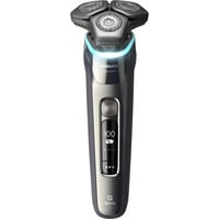 Philips SHAVER Series 9000 S9974/55 Rasoio elettrico Wet & Dry con SkinIQ Grigio quarzo, Rotazione, Cromo, Dual SteelPrecision blades, GroomTribe, SH91, 2 anno/i